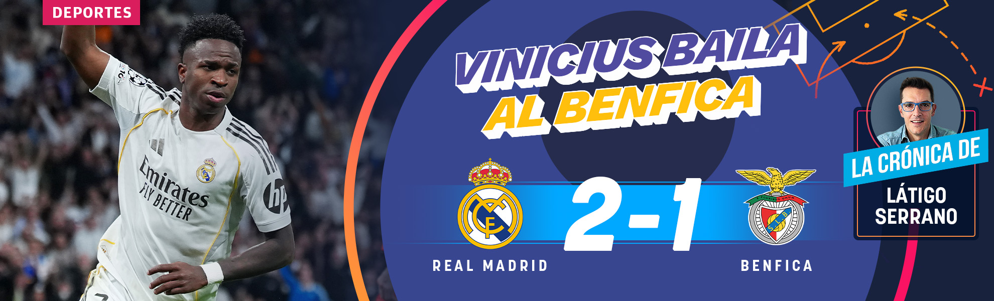 Vinicius baila al Benfica