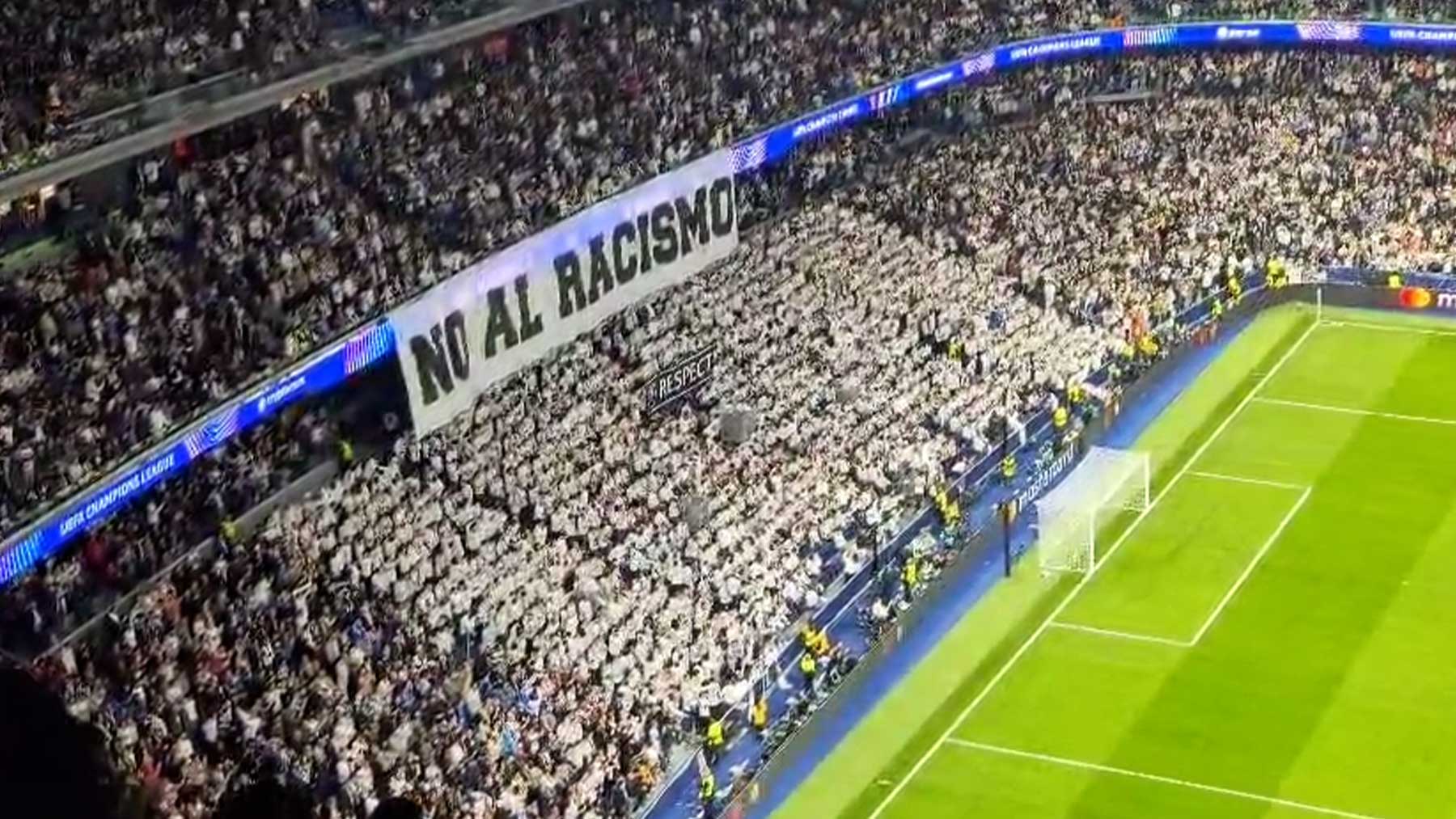 El mensaje del Bernabéu al Benfica y Prestianni: No al racismo, respeto