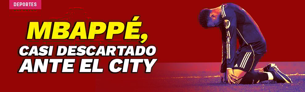 Mbappé, casi descartado ante el City: el Real Madrid cruza los dedos para tenerlo en la vuelta