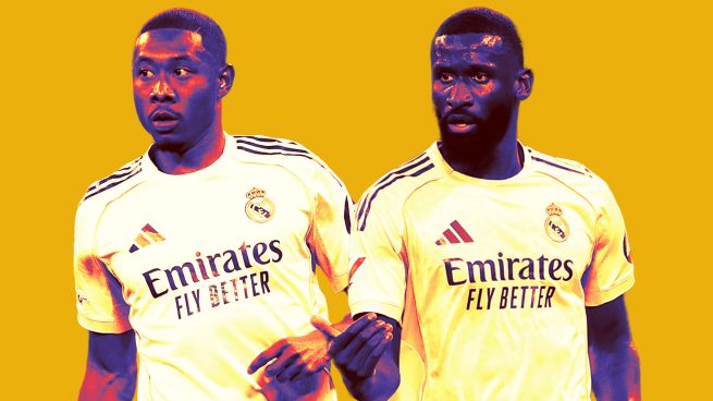 Antonio Rüdiger y David Alaba.