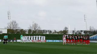 Castilla y Ponferradina guardan un minuto de silencio. (Realmadrid.com)