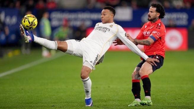 Kylian Mbappé, en el Real Madrid-Osasuna.