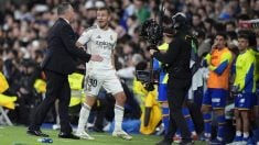 Mastantuono tras ser expulsado en el Real Madrid-Getafe. (Europa Press)