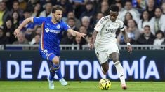 Vinicius Junior en una jugada del Real Madrid-Getafe (Europa Press)
