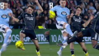 La acción de Jutglà sobre Tchouaméni