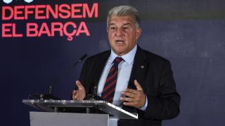 Joan Laporta en un acto con el FC Barcelona. (Europa Press)