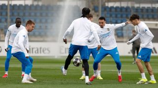 El Real Madrid se entrena antes del partido contra el City. (Realmadrid.com)
