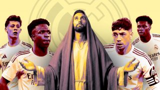 Güler, Vinicius, Arbeloa, Valverde y Tchouaméni.