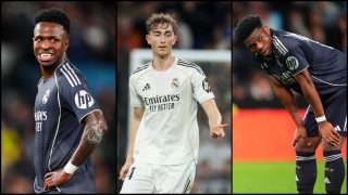 Vinicius, Huijsen y Tchouaméni.