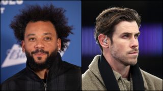 Gareth Bale y Marcelo. (Getty)