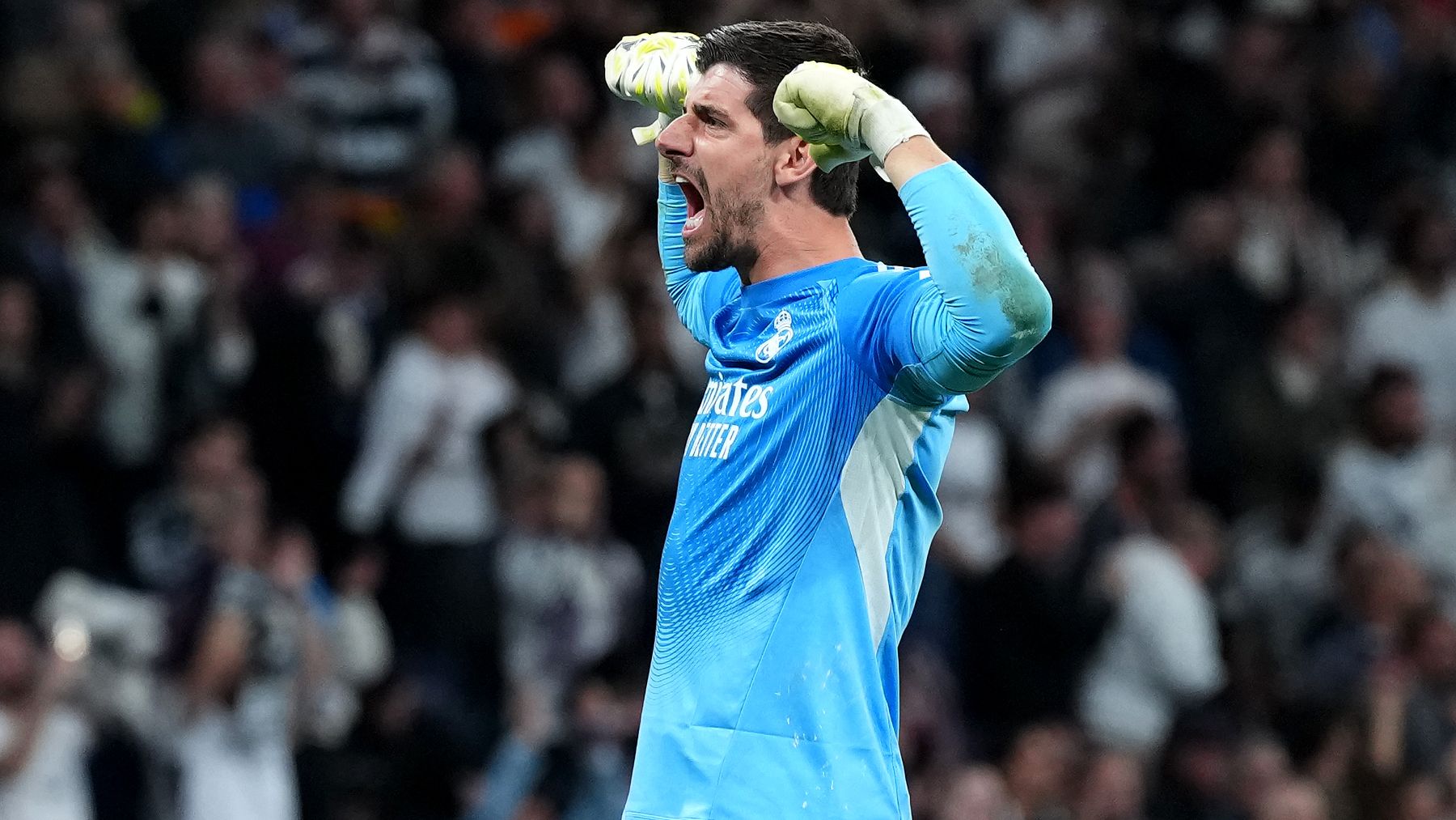 Récord histórico de Courtois: el portero del Real Madrid ya es el que más asistencias ha dado en Champions