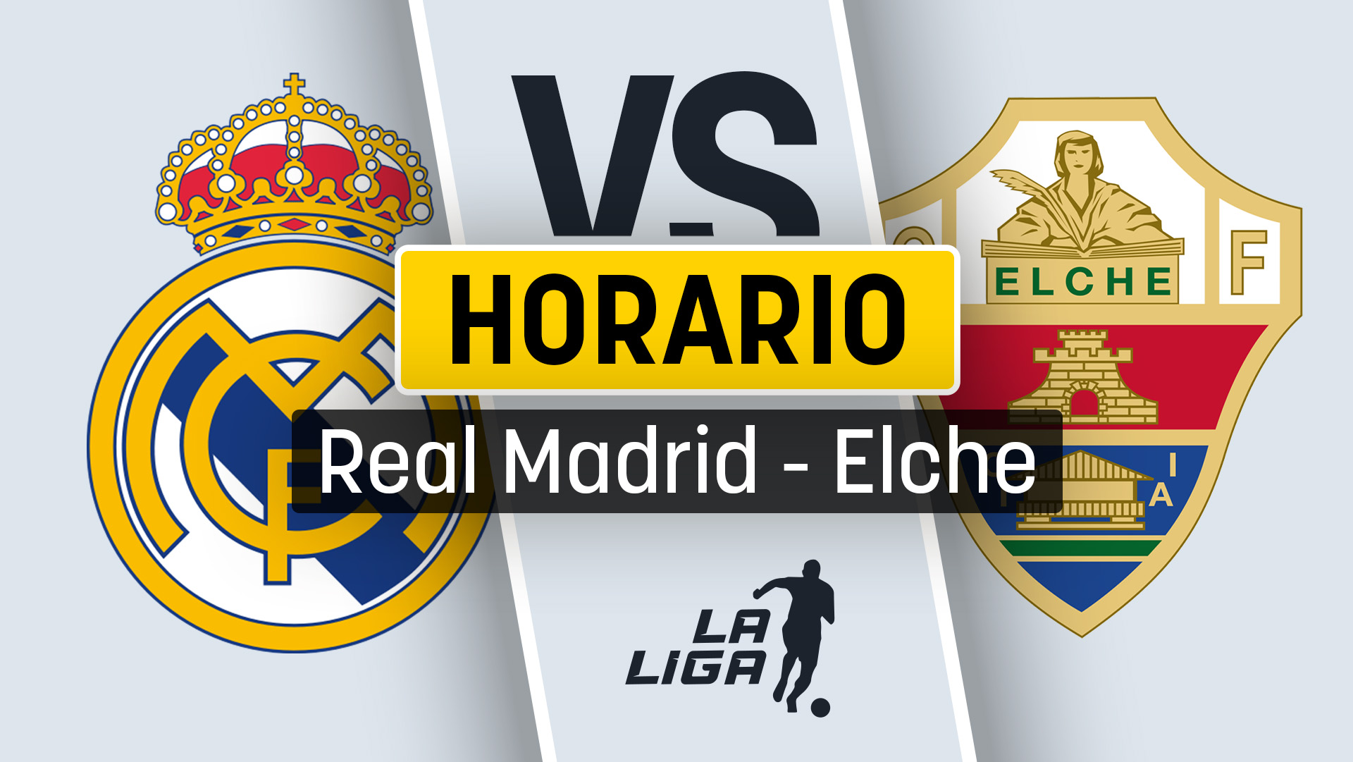 Horario del Real Madrid - Elche: a qué hora empieza y canal de televisión para ver en directo y en vivo online el partido de Liga
