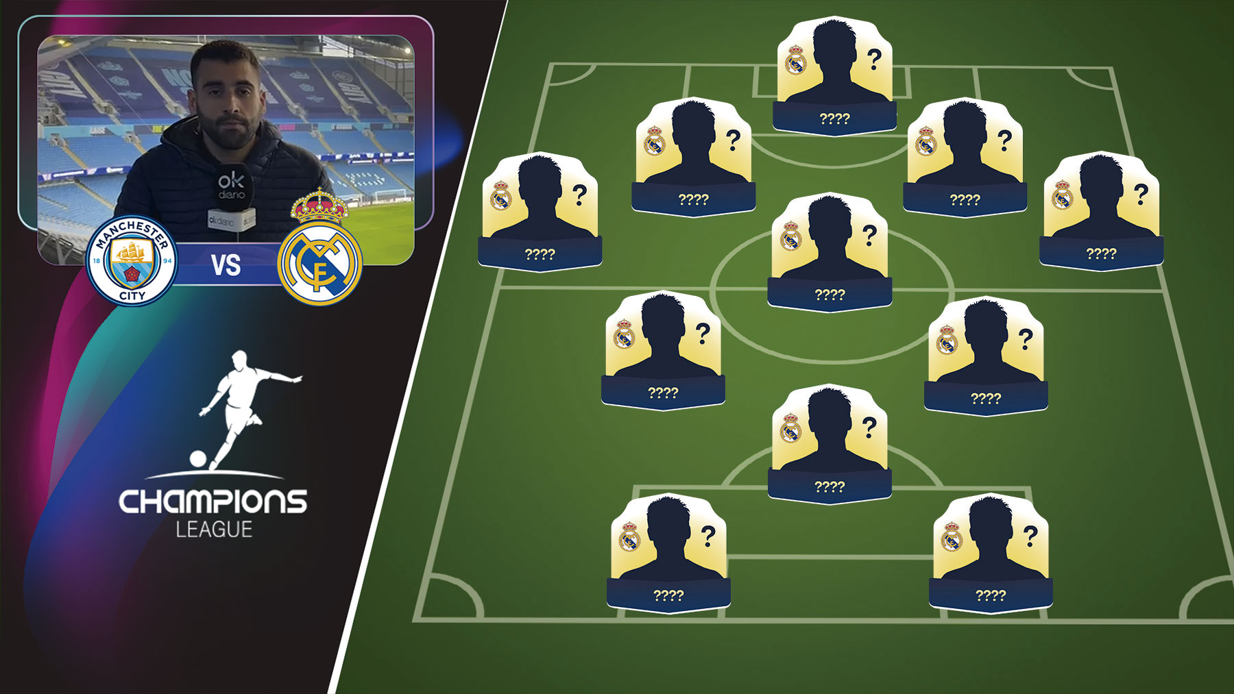 Alineación del Real Madrid contra el Manchester City: el dilema es Mbappé y Fran García parte con ventaja