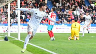 Alexis Ciria celebra un gol con el Castilla. (Realmadrid.com)