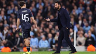 Arbeloa y Thiago Pitarch. (Getty)