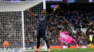 Vinicius celebra un gol. (Foto: Getty)
