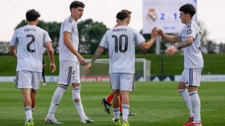 Los jugadores del Real Madrid Juvenil celebran un gol. (Realmadrid.com)