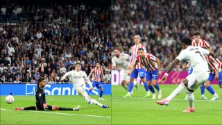 Montaje con imágenes de Valverde y Vinicius. (Getty)