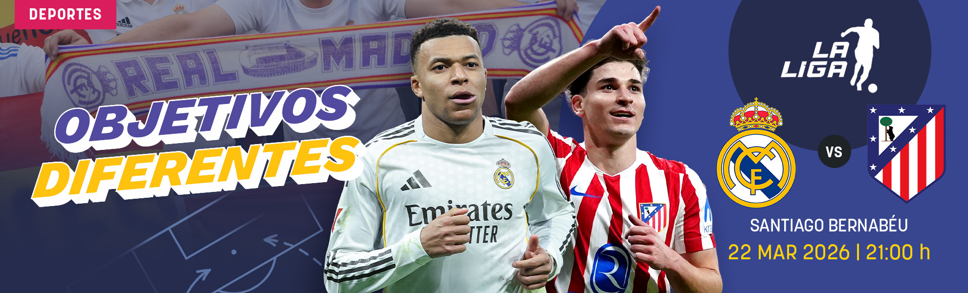 Real Madrid-Atlético: objetivos diferentes