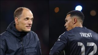 Tuchel a la izquierda y Trent a la derecha. (Getty)
