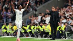 Vinicius celebra la victoria frente a Simeone. (Foto: Getty)