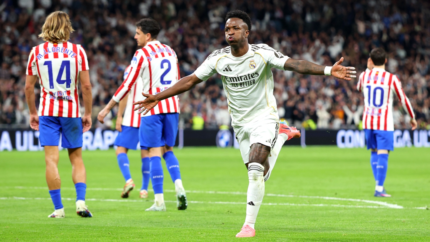 El Real Madrid responde al Atlético tras censurar el nombre de Vinicius en su twitter: Gol de...