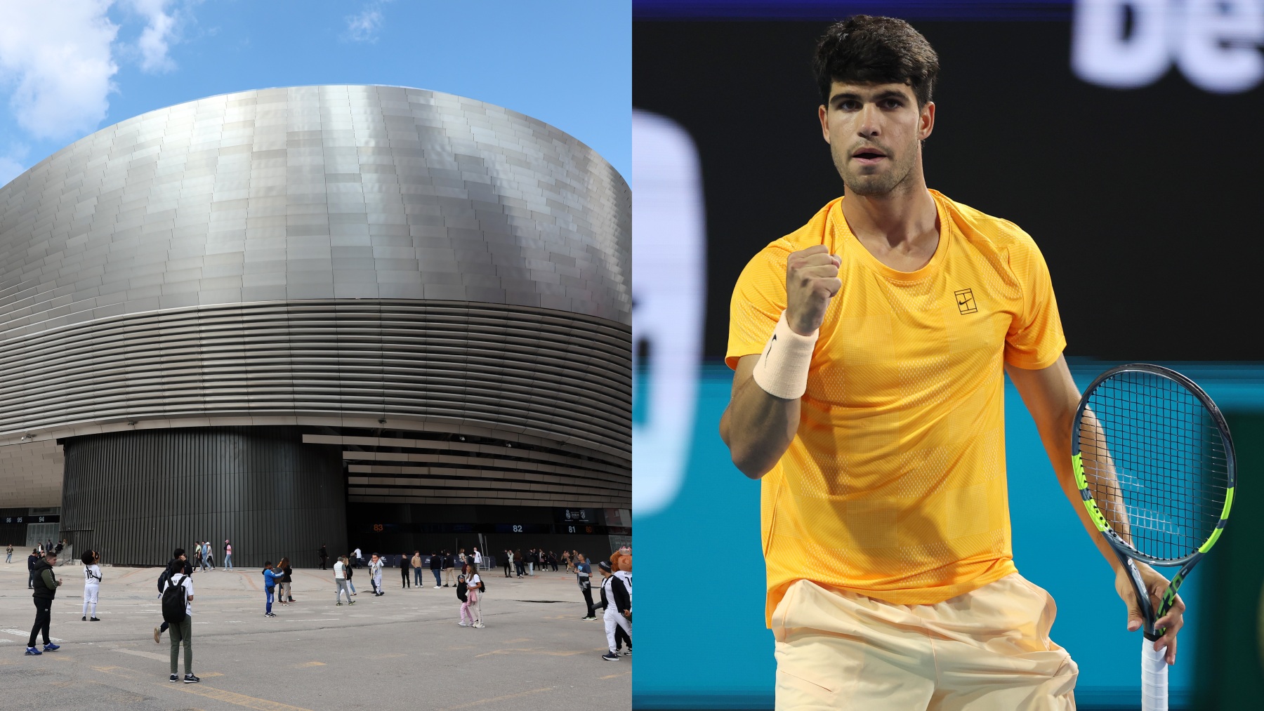 Alcaraz convertirá el Bernabéu en su pista de entrenamiento durante el Mutua Madrid Open