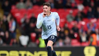 Fede Valverde celebra su gol contra Inglaterra. (Getty)