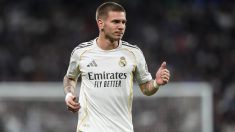 Mastantuono en un partido del Real Madrid. (Europa Press)