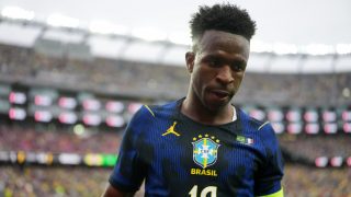 Vinicius, con Brasil. (Getty)