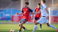 Thiago Pitarch, en el partido contra Finlandia. (Foto: RFEF)