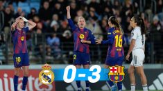 Ona Batlle celebra el primer gol del Clásico. (EP)