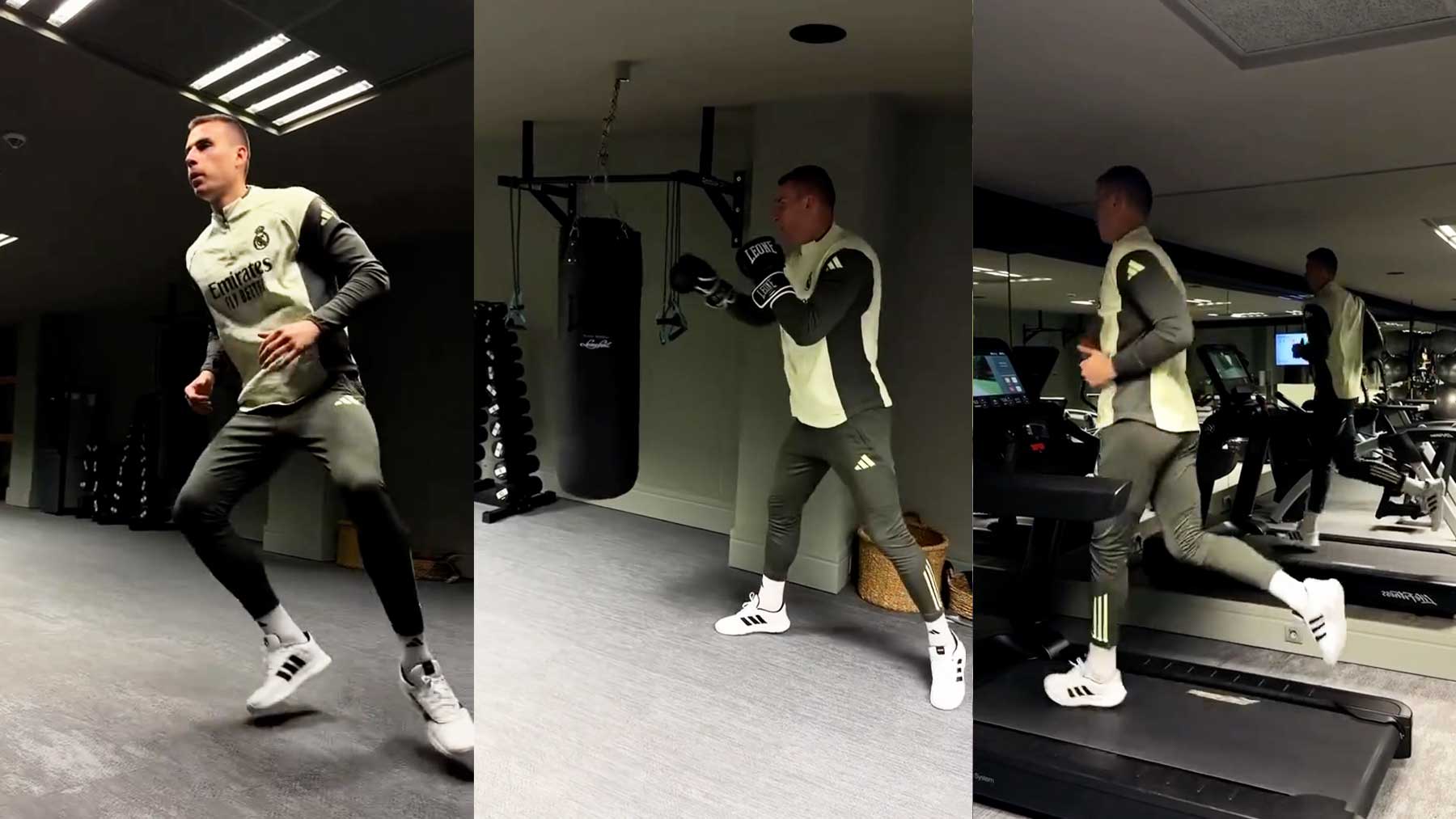 Lunin se machaca a entrenar en las minivacaciones del Real Madrid: Disfruta con el trabajo