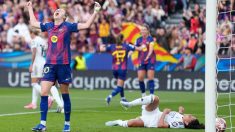 Graham celebra un gol ante Yasmim. (EFE)