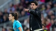 Pau Quesada, en el Clásico contra el Barcelona del Camp Nou. (EFE)