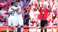 Militao, Trent y Muriqi. (Getty)