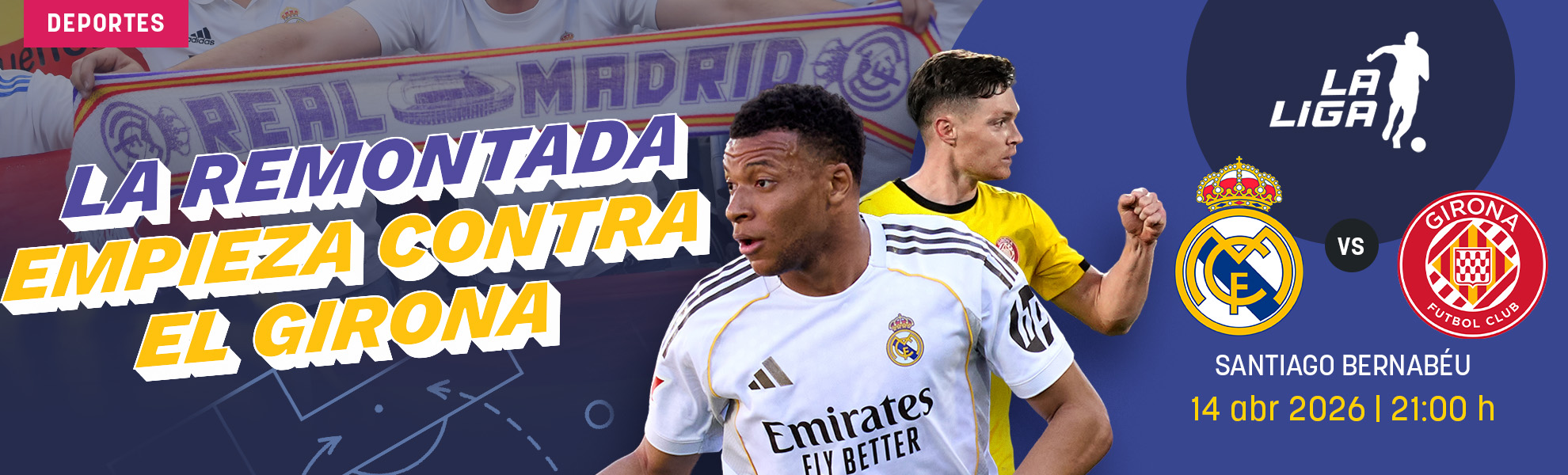 Real Madrid-Girona: la remontada empieza en el Bernabéu