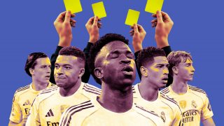 Cinco jugadores del Real Madrid están apercibidos.