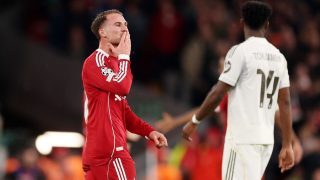 Mac Allister celebra un gol contra el Real Madrid. (Foto: Getty)