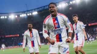 Endrick celebrando su gol al PSG. (OL)