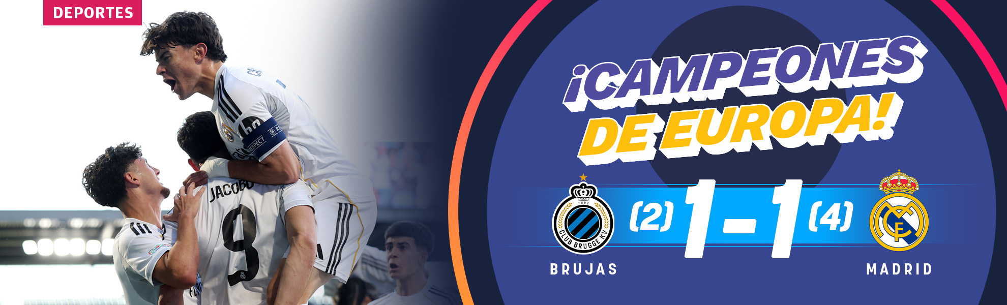 El Real Madrid hace historia: ¡campeón de la Youth League por segunda vez!