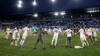 Los jugadores del Real Madrid celebran la Youth League. (Realmadrid.com)
