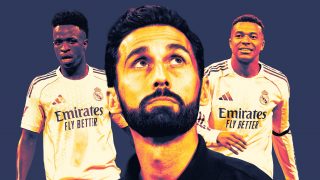 Vinicius, Arbeloa y Mbappé.