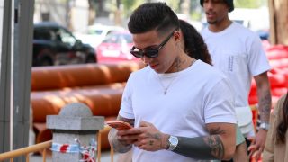 Enzo Fernández pasea por Madrid. (Europa Press)