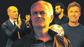 Allergri, Mourinho, Arbeloa y Klopp.