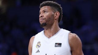 Tavares en un partido del Real Madrid. (EP)