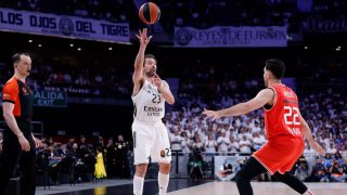 Sergio Llull en el Real Madrid-Hapoel de Euroliga. (RM)