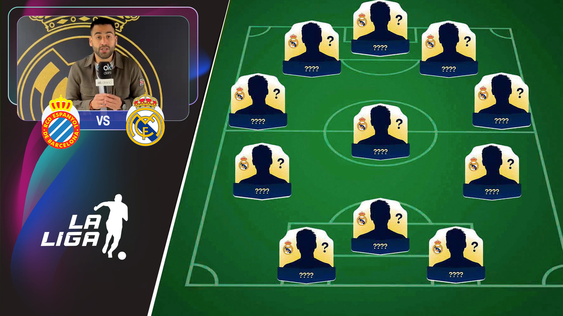 Alineación del Real Madrid contra el Espanyol: Vinicius busca compañero