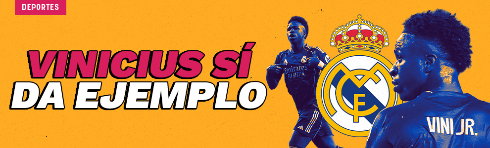 Vinicius sí da ejemplo
