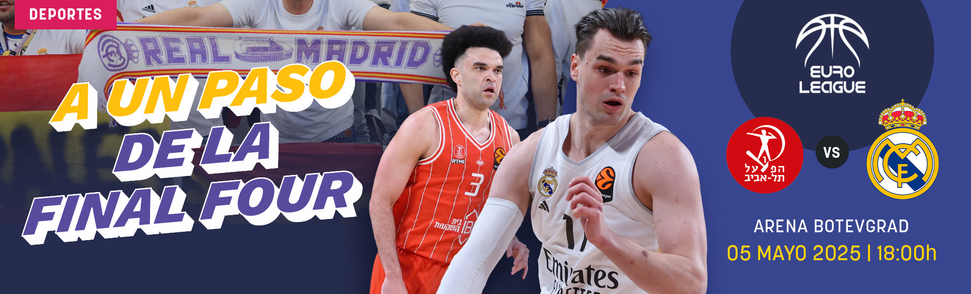 Hapoel Tel Aviv-Real Madrid: a un paso de la Final Four